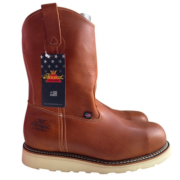 Thorogood Work Boots 11" Wellington Men's 11.5D Steel Toe, EH Leather 804-4205 - Picture 3 of 11